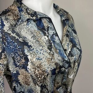 Snakeskin print dress